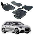 Gumové rohože 3DS pre Audi A3, 2012-20 / 8V