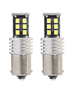 LED žiarovky CANBUS 2835 15SMD 1156 BA15S P21W R10W R5W White 12V/24V