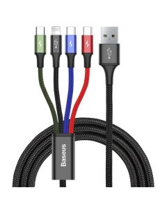 Fast 4-in-1 Cable 3,5A - 1,2 m - USB / 2x USB-C + 1x Lightning + 1 x micro