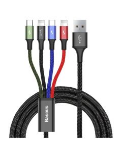 Fast 4-in-1 Cable 3,5A - 1,2 m - USB / 1 x USB-C + 2x Lightning + 1 x micro