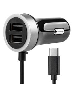 PCH PRO-3 - Nabíjačka do auta 12/24V USB-C + 2x USB 2.4A