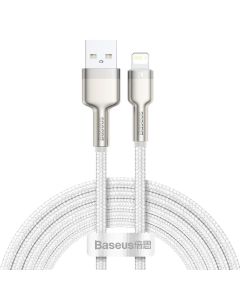 Cafule 2,4A - 2m - USB / Lightning - biely