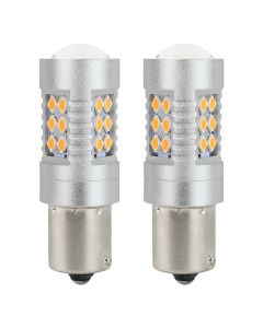 LED žiarovky CANBUS 3030 24SMD 1156 BAU15S PY21W Oranžová 12V/24V