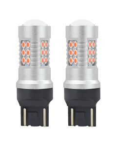 LED žiarovky CANBUS 24SMD 3030 1157 T20 7443 21/5W Červená 12V/24V