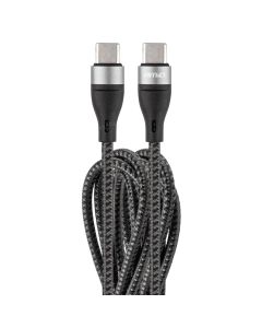 Kábel USB-C / USB-C - 3A - 200cm - FullLINK - čierny