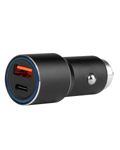 PCH PRO-08  - hliníková nabíjačka do auta USB-C+USB - 38W - 12/24V