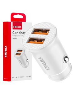 Nabíjačka do auta - 2x USB-A 2.1A - 12/24V