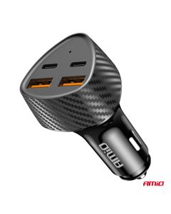 Nabíjačka do auta 50W - 2xUSB-A + 2xUSB-C