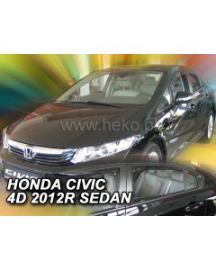 Deflektory komplet 4 ks pre HONDA Civic, 2012-15 / sedan