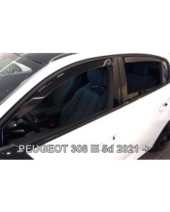 Deflektory komplet 4 ks - Peugeot 308, 2021- / 5-dver., hatchback