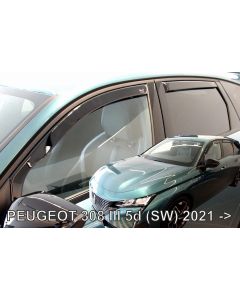 Deflektory komplet 4 ks - Peugeot 308, 2021- / 5-dver., kombi