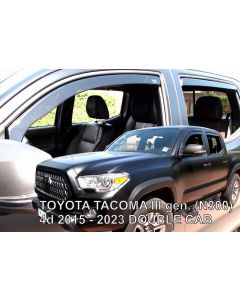 Deflektory komplet pre TOYOTA Tacoma, 2015-23 / Double Cab