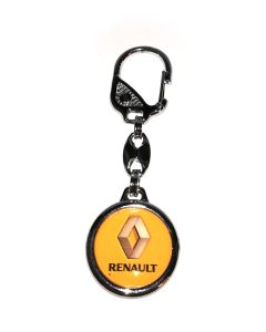 Kľúčenka kovová kruhová - Renault - zlty