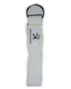 Kľúčenka silikónová s živicovým logom - PEUGEOT