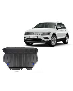 Oceľový kryt motora + prevodovky pre VW Tiguan, 2016-24 / motor: 1.4TSI; 2.0 TSI; 2.0 TDI