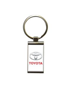 Kľúčenka kovová Toyota - obdĺžnik bez retiazky