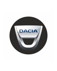 Samolepka Dacia 4ks disky 55mm - čierna
