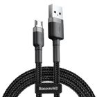 Cafule 1,5A - 2m - USB / micro-USB - black&gray