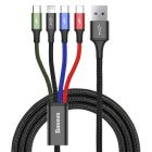 Fast 4-in-1 Cable 3,5A - 1,2 m - USB / 2x USB-C + 1x Lightning + 1 x micro