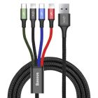 Fast 4-in-1 Cable 3,5A - 1,2 m - USB / 1 x USB-C + 2x Lightning + 1 x micro