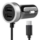 PCH PRO-3 - Nabíjačka do auta 12/24V USB-C + 2x USB 2.4A