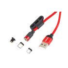 Multikábel USB Lightning/USB C/micro USB 1m UC-08