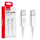 Kábel USB-C / USB-C - 60W - 200cm - FullLINK - biely