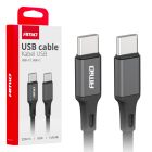 Kábel USB-C / USB-C - 60W - 200cm - FullLINK - čierny