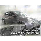 Deflektory komplet 4 ks pre ALFA ROMEO Giulietta, 2010-20 / 5-dver.