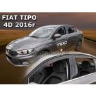 Deflektory komplet 4 ks pre FIAT Tipo, 2015- /  sedan + hatchback, 4/5-dver.