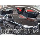 Deflektory komplet 4 ks - Honda Civic, 2017- / sedan
