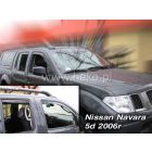 Deflektory predné - Nissan Navara, 2005-14 / D40, King / Double Cab